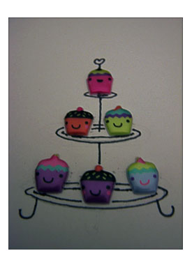 Cupcake Stand Card