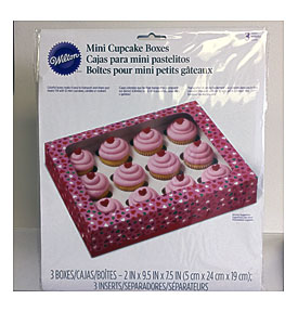NEW, Wilton 12 Cavity Mini Cupcake Boxes, 3 Count Stock No. 415 2053