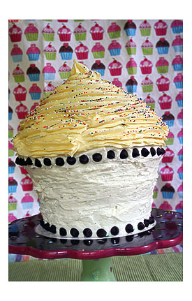 completed monster cupcake