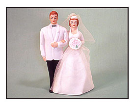 Vintage Wilton Wedding Cake Topper 50's 60's By RockyMountainRetro