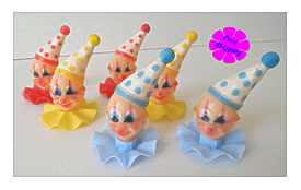 Vintage Wilton 6 Circus Clowns Cake Toppers By VintageSistersx2