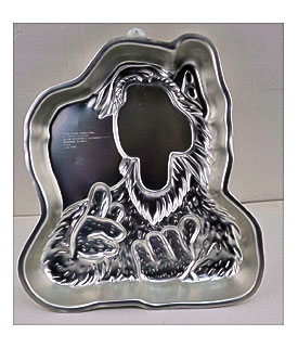 Silver Aluminum Metal 3 Single Jello Mold Dessert Swirl Flower Pan Set