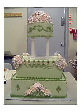 Wedding cake for graduation from wilton master decorating